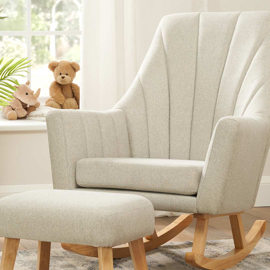  Tutti Bambini Jonah Rocking Chair + Foot Stool - Pebble、mySite、merchandisen