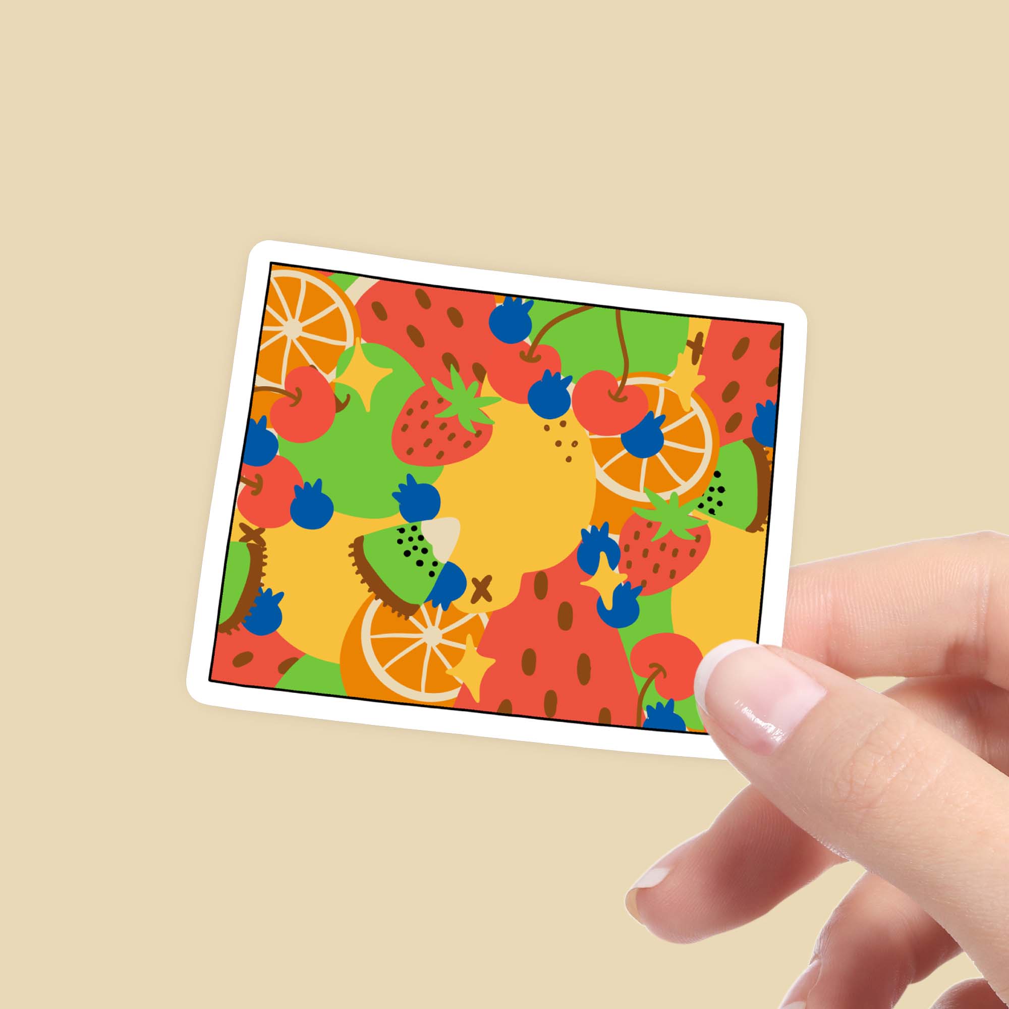  Wyoming Fruit Pattern Sticker、mySite、elrpsem3k