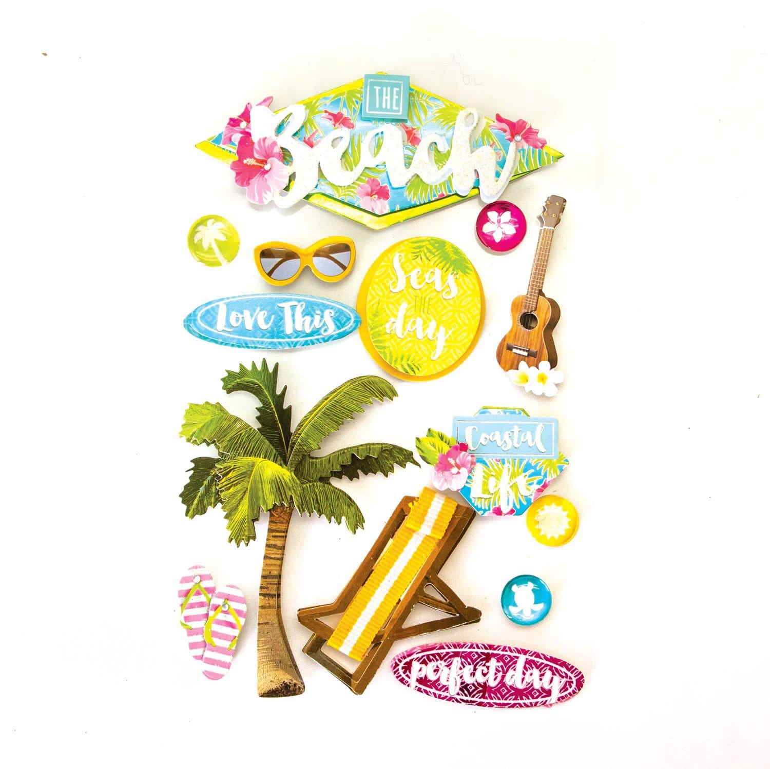  Scrapbook Stickers - 3D The Beach、mySite、ghnorth