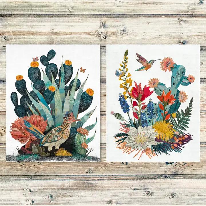 Art Print | Southwest Cactus Wall Art | High Desert Posy、mySite、g9winljtr