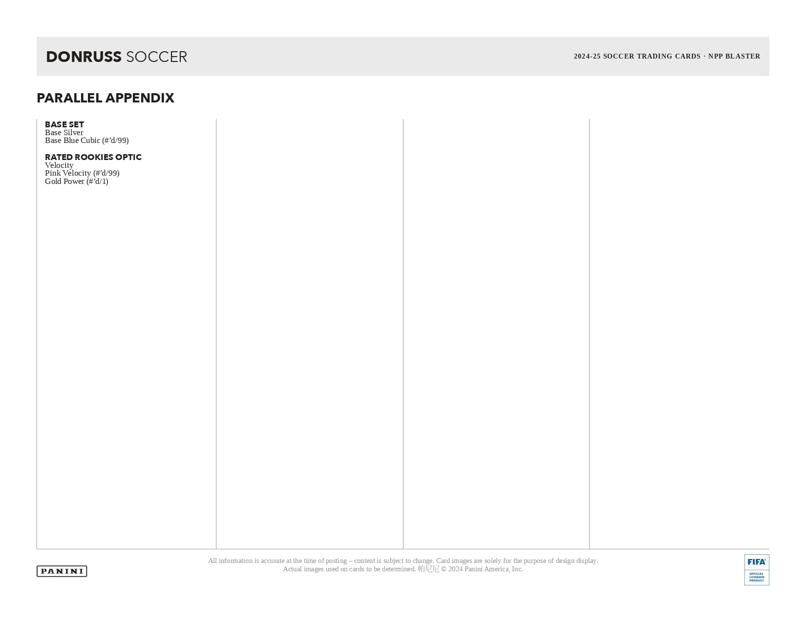 Panini Donruss Soccer 2024/25 - Blaster Box、mySite、waistdrama