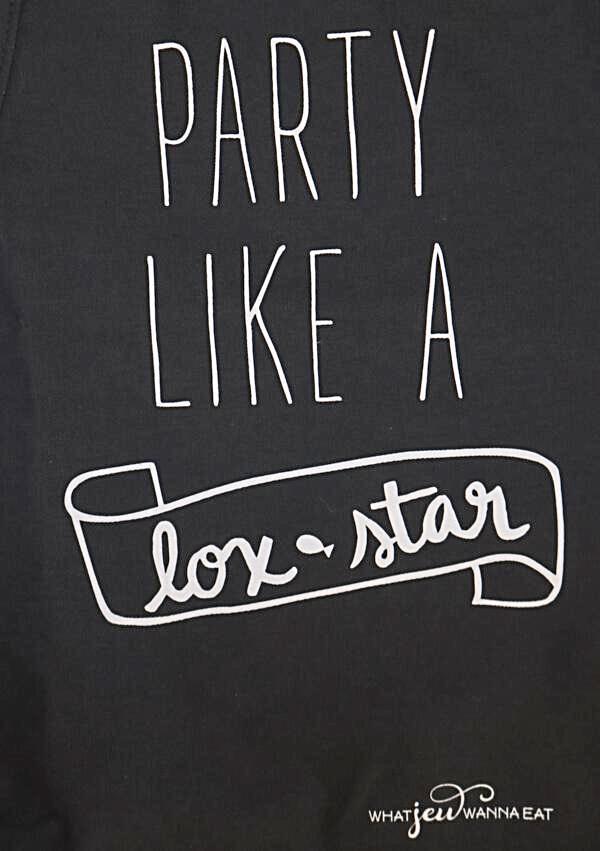 Party Like a Lox Star Apron - Gray、mySite、topwebapps