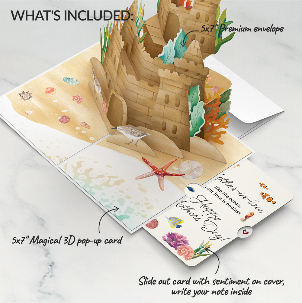 Seaside Sandcastle Mother's Day Pop-Up Card and Sentiment Set for Mother-in-law、mySite、solidvoid