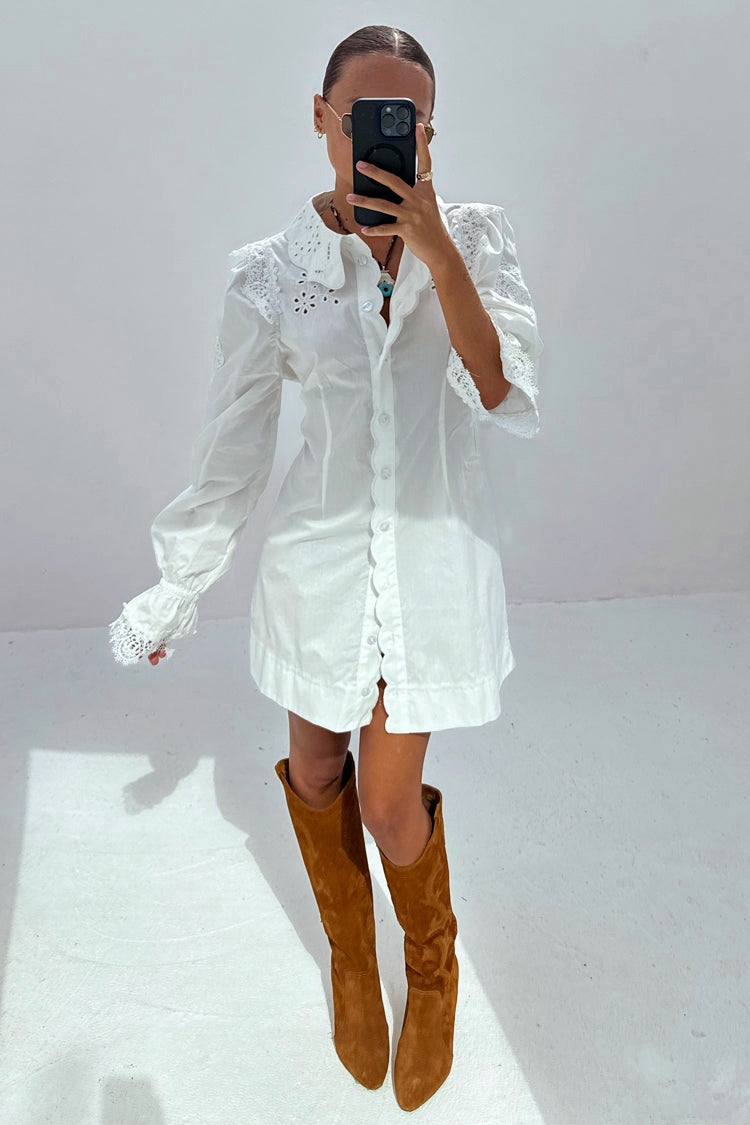 White Sicily Shirt Dress、mySite、solidvoid