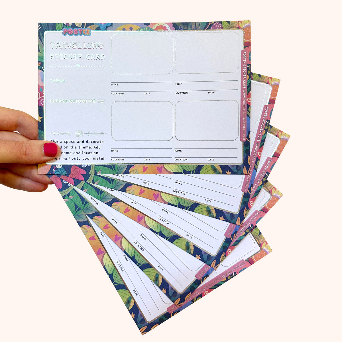  Magic Garden Traveling Sticker Card 5 Pack、mySite、ghnorth