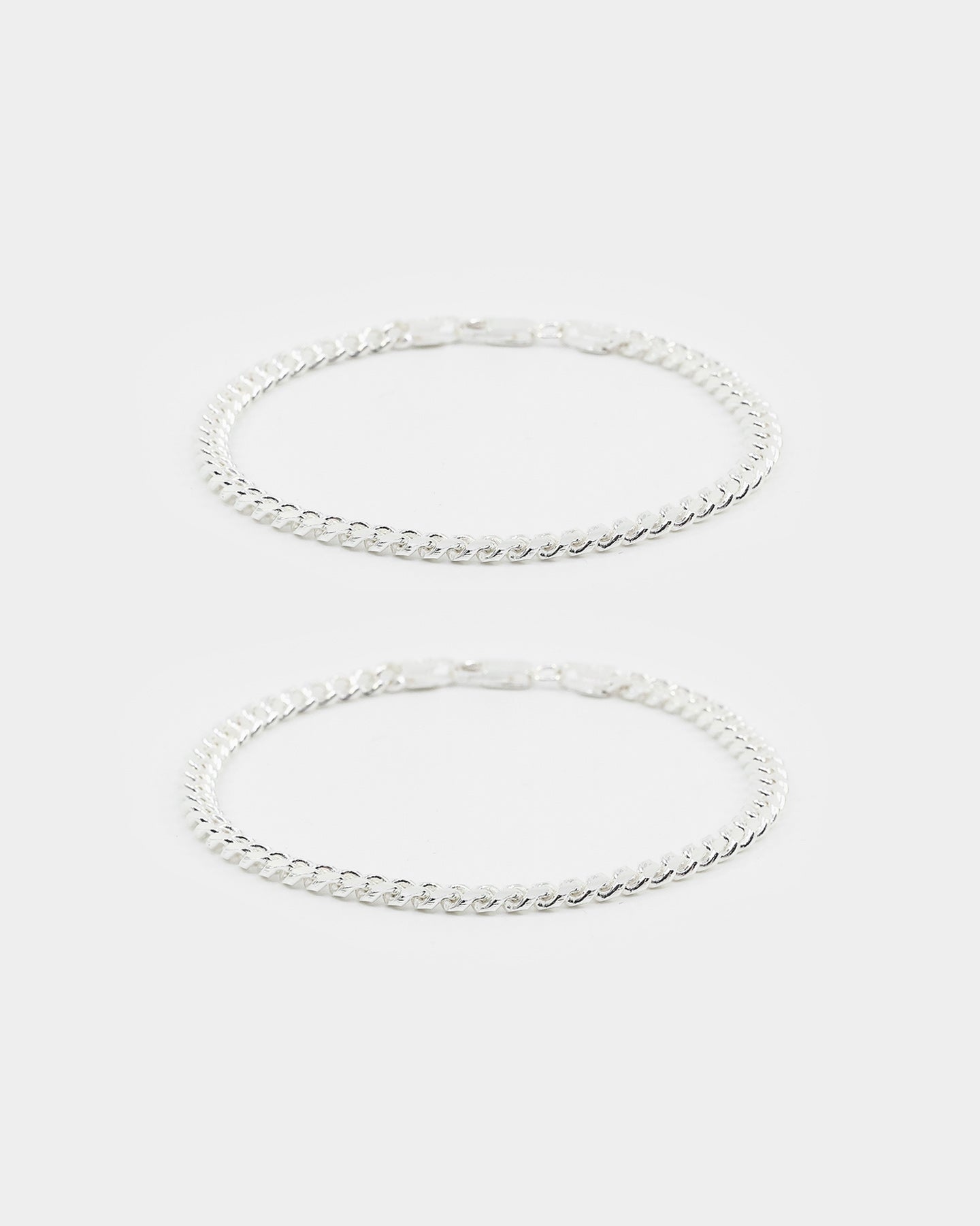 House Of Auric 5mm Cuban Bracelet Set Sterling Silver、mySite、zt4zffjzw