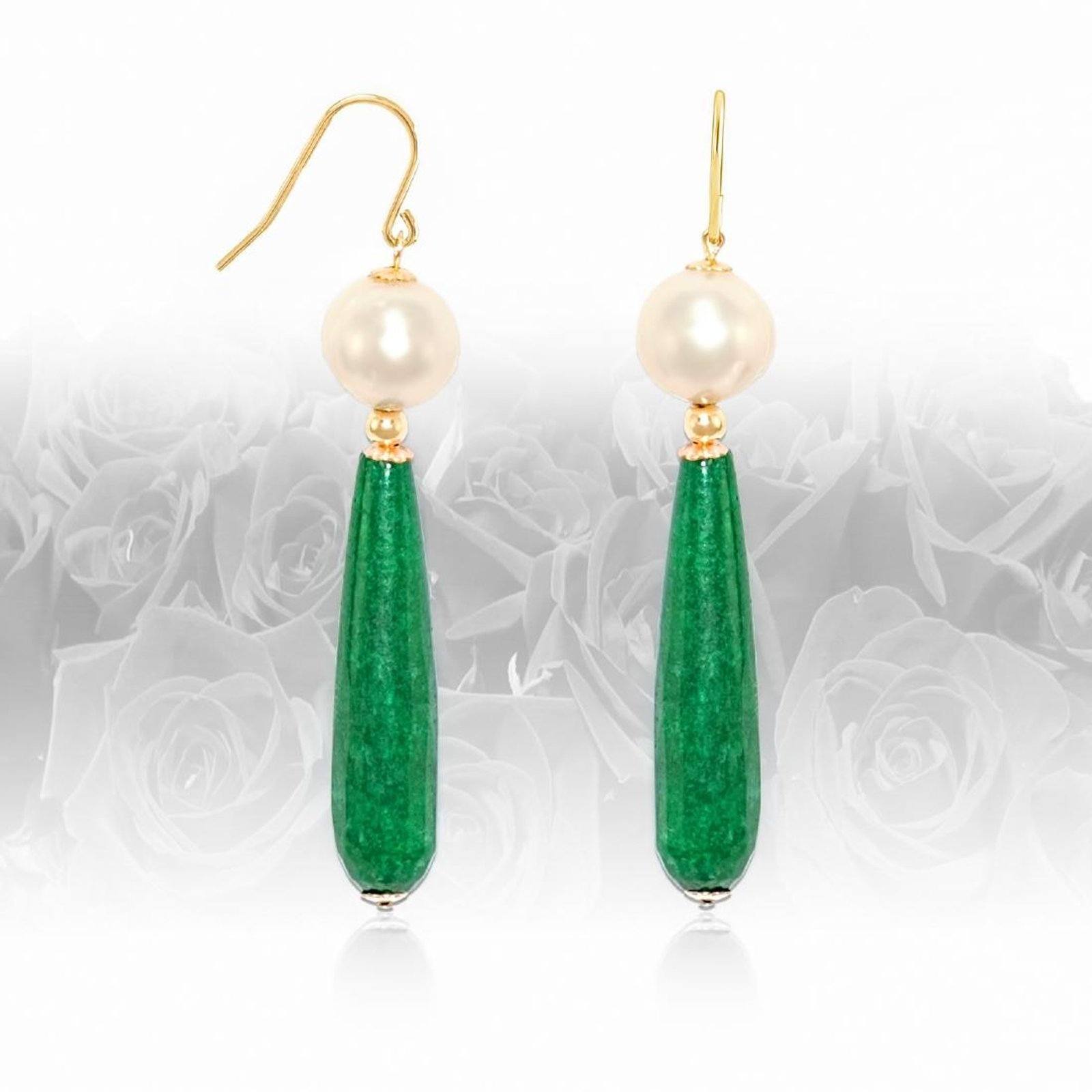 REGENZ Gemstone Earrings-Jade, Turquoise, Coral, Citrine, Pearls, Lapis HANDMADE with Love!、mySite、g9winljtr