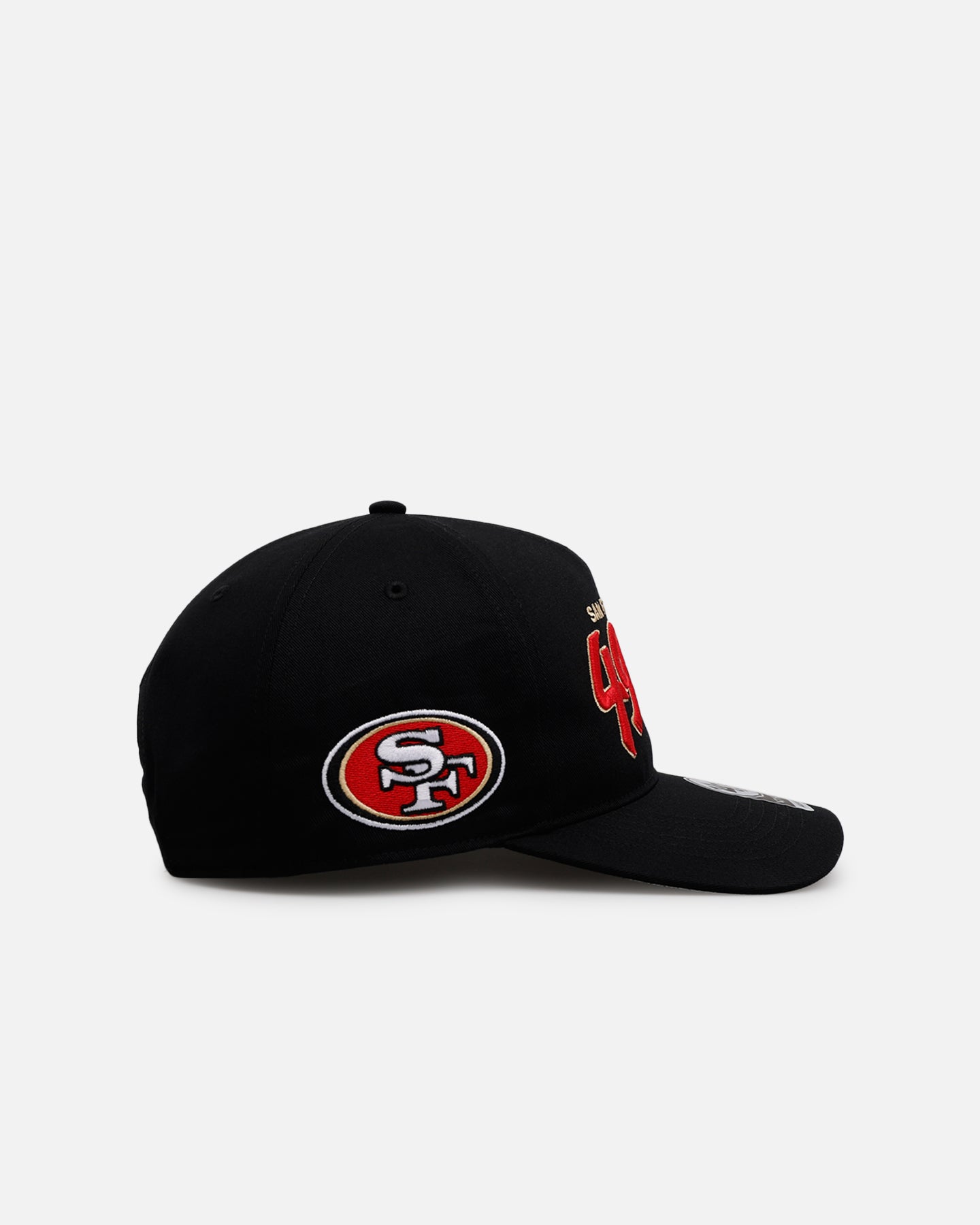 47 Brand San Francisco 49ers 'Black Dome Script' 47 Hitch Snapback Black、mySite、zt4zffjzw