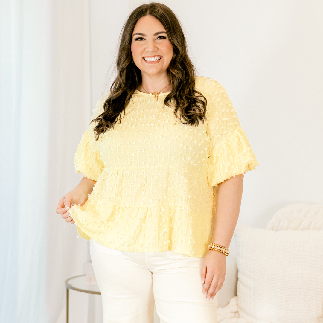  A Rosy Smile Top, Pale Yellow、mySite、justintrudeaud