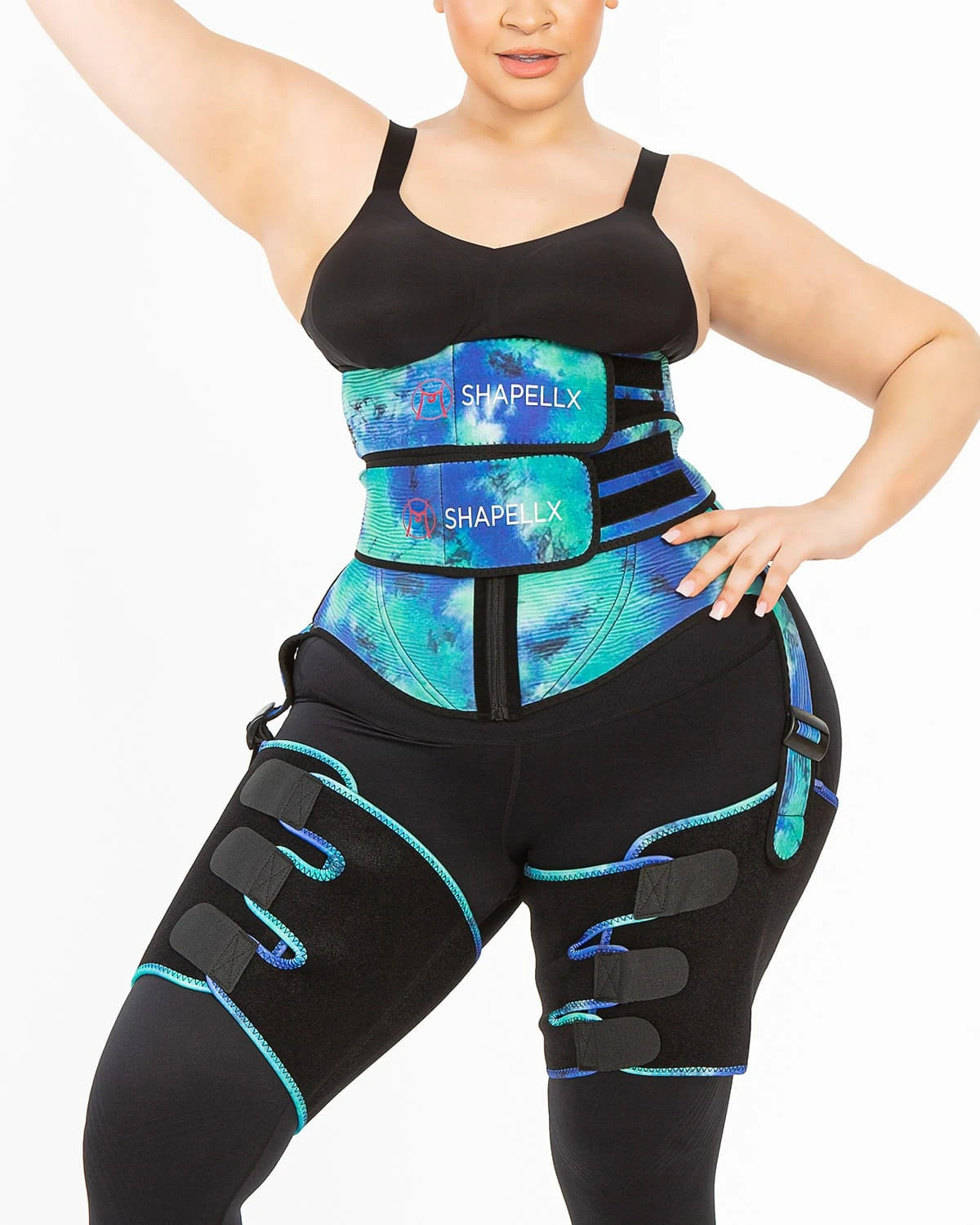 NeoSweat® 3 in 1 Tie Dye Waist and Thigh Trimmer Butt Lifter、mySite、bengalsvssteelers