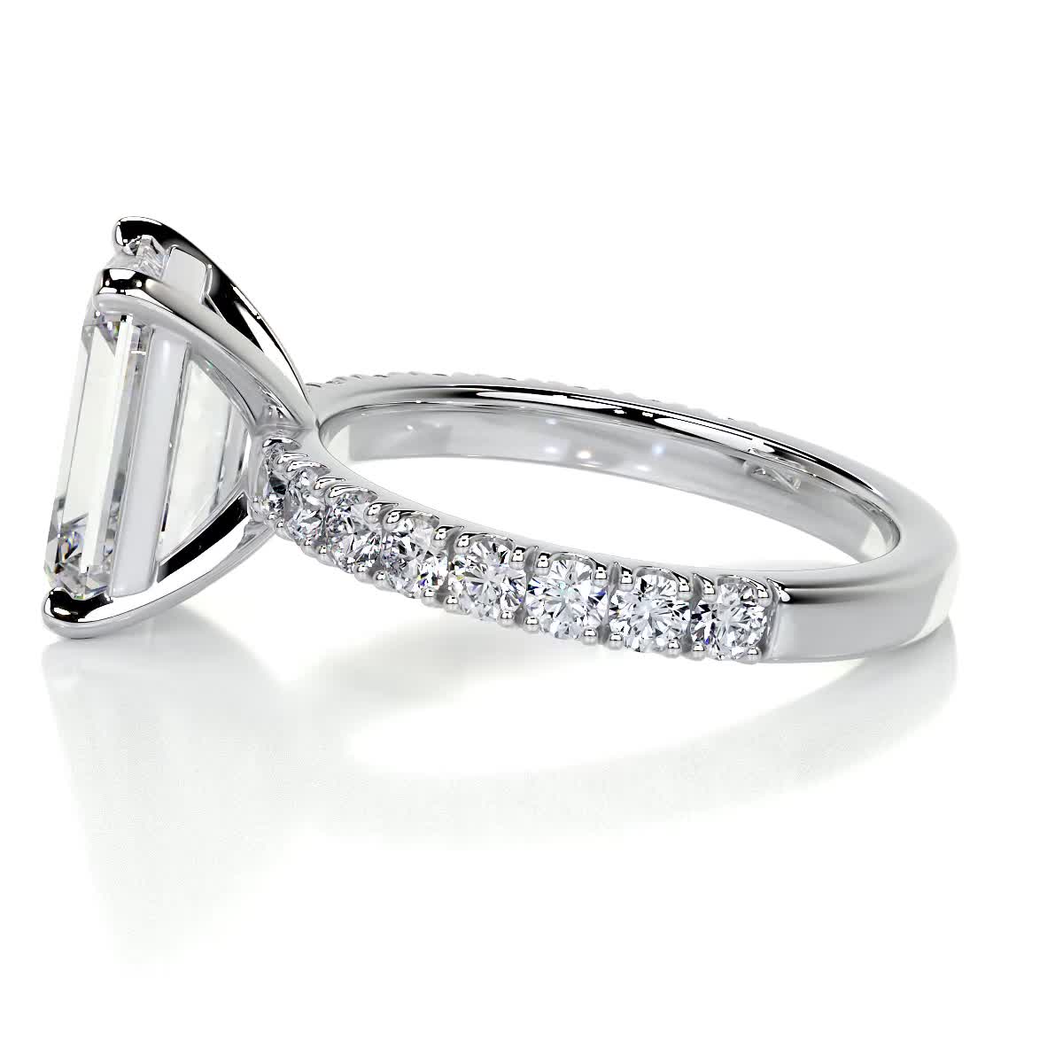 Royal Diamond Engagement Ring -14K White Gold、mySite、hinf8tx79