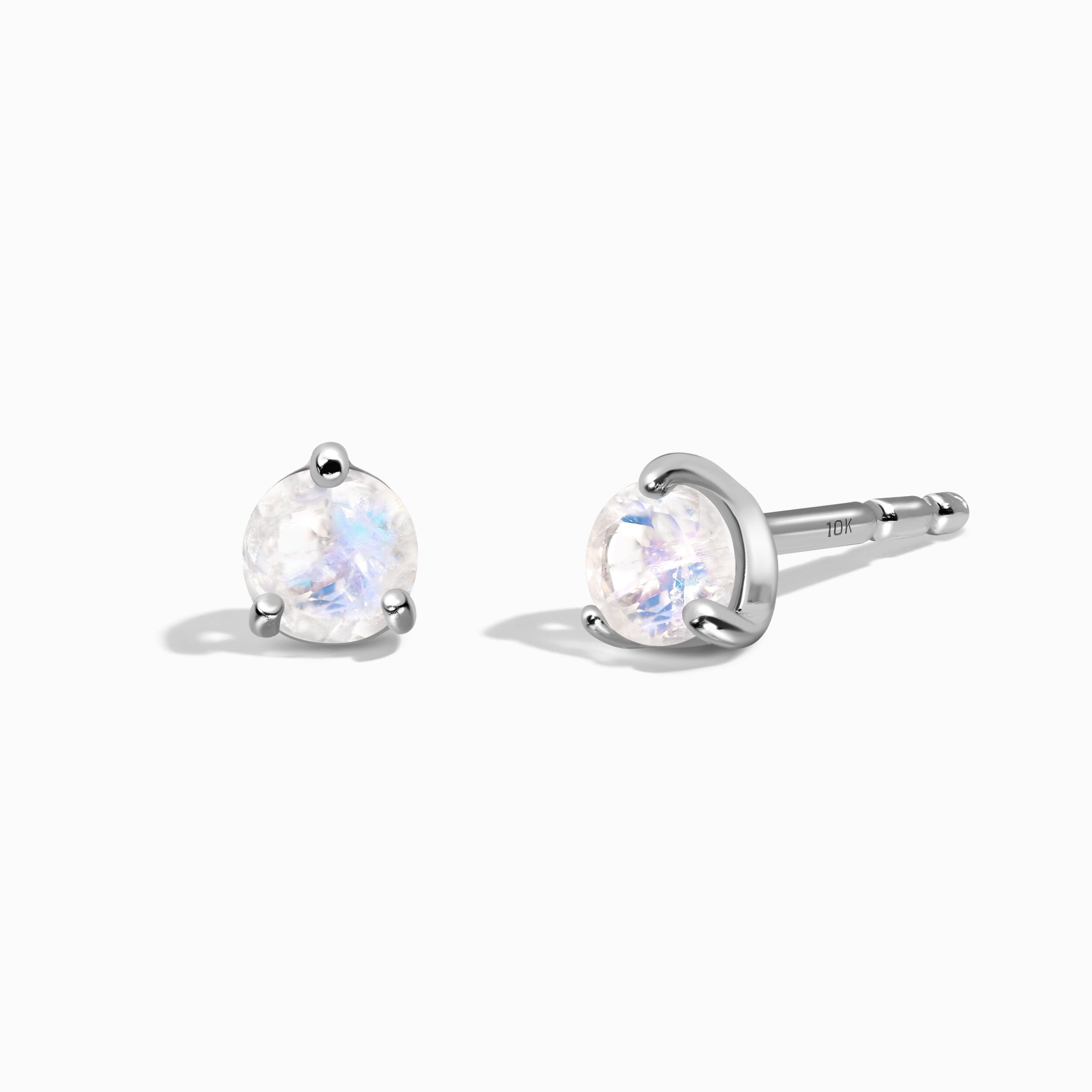 Moonstone Round Studs - June Birthstone、mySite、hinf8tx79