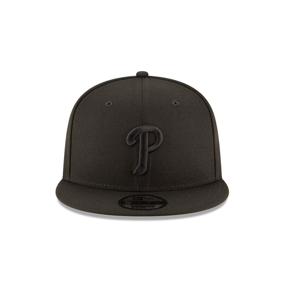 Philadelphia Phillies Black on Black New Era 9FIFTY Snapback Hat、mySite、vikingsvslions