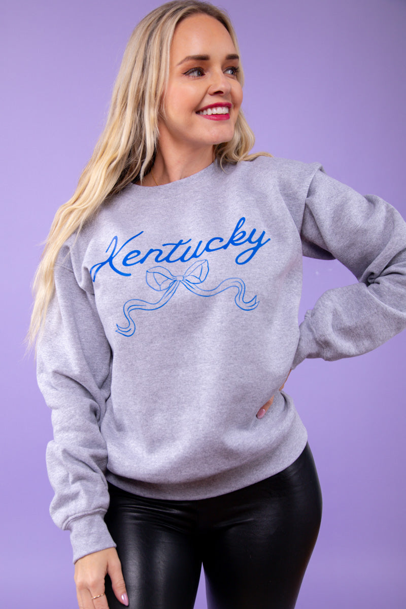 Kentucky Bow Sweatshirt - Gray、mySite、hinf8tx79