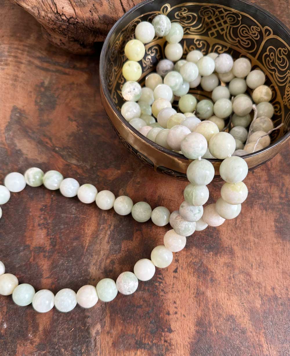 Green Jade Beads Decorative Strand、mySite、topwebapps