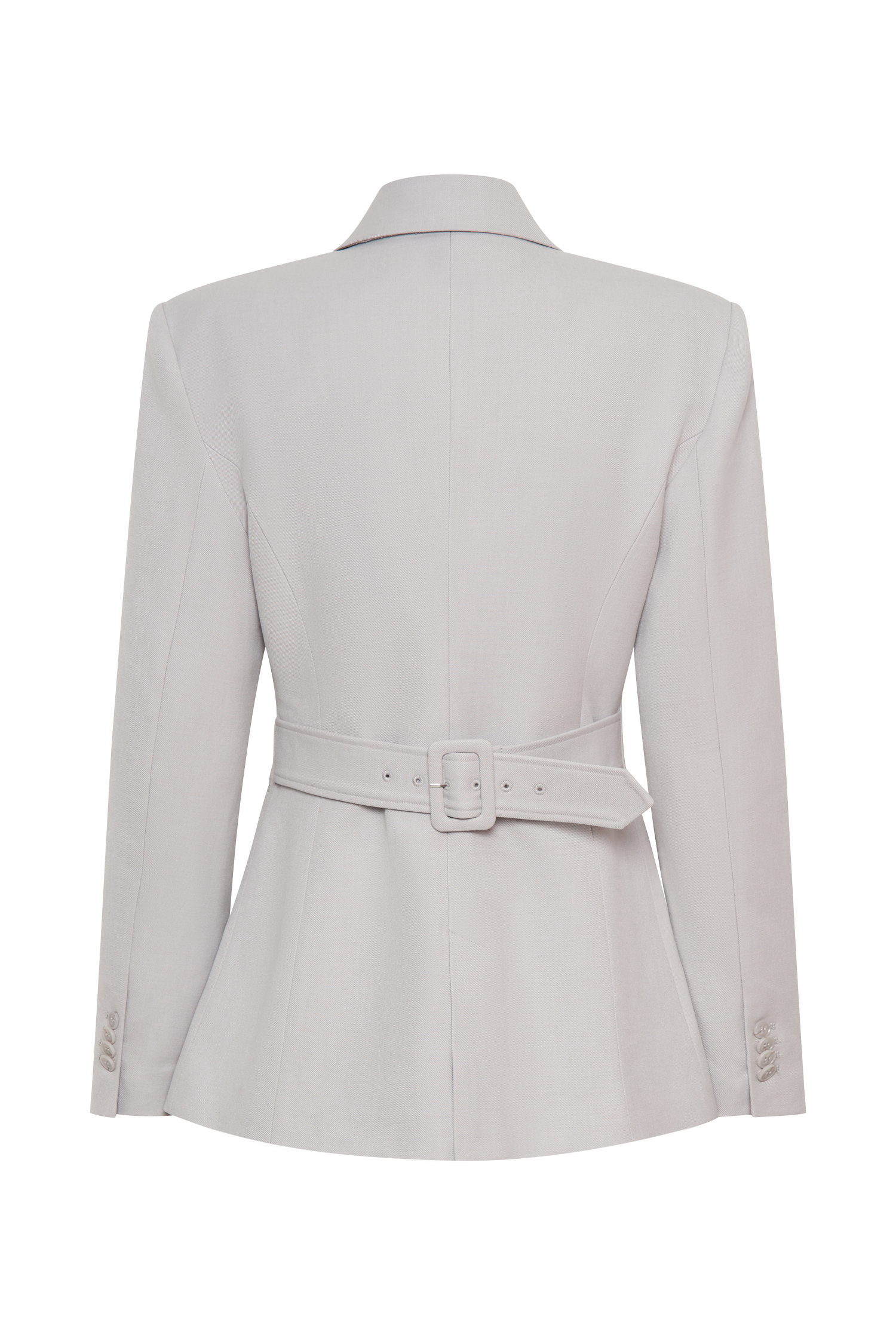 Bellamy Cinched Blazer - Grey、mySite、solidvoid