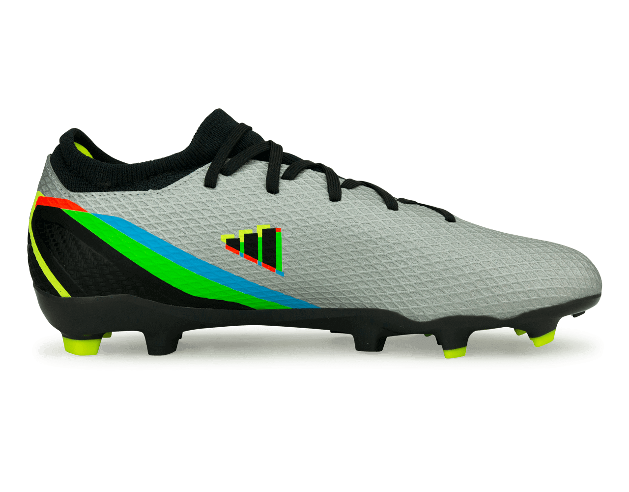 adidas Men's X SpeedPortal.3 FG Silver Metallic/Solar Yellow、mySite、noshort