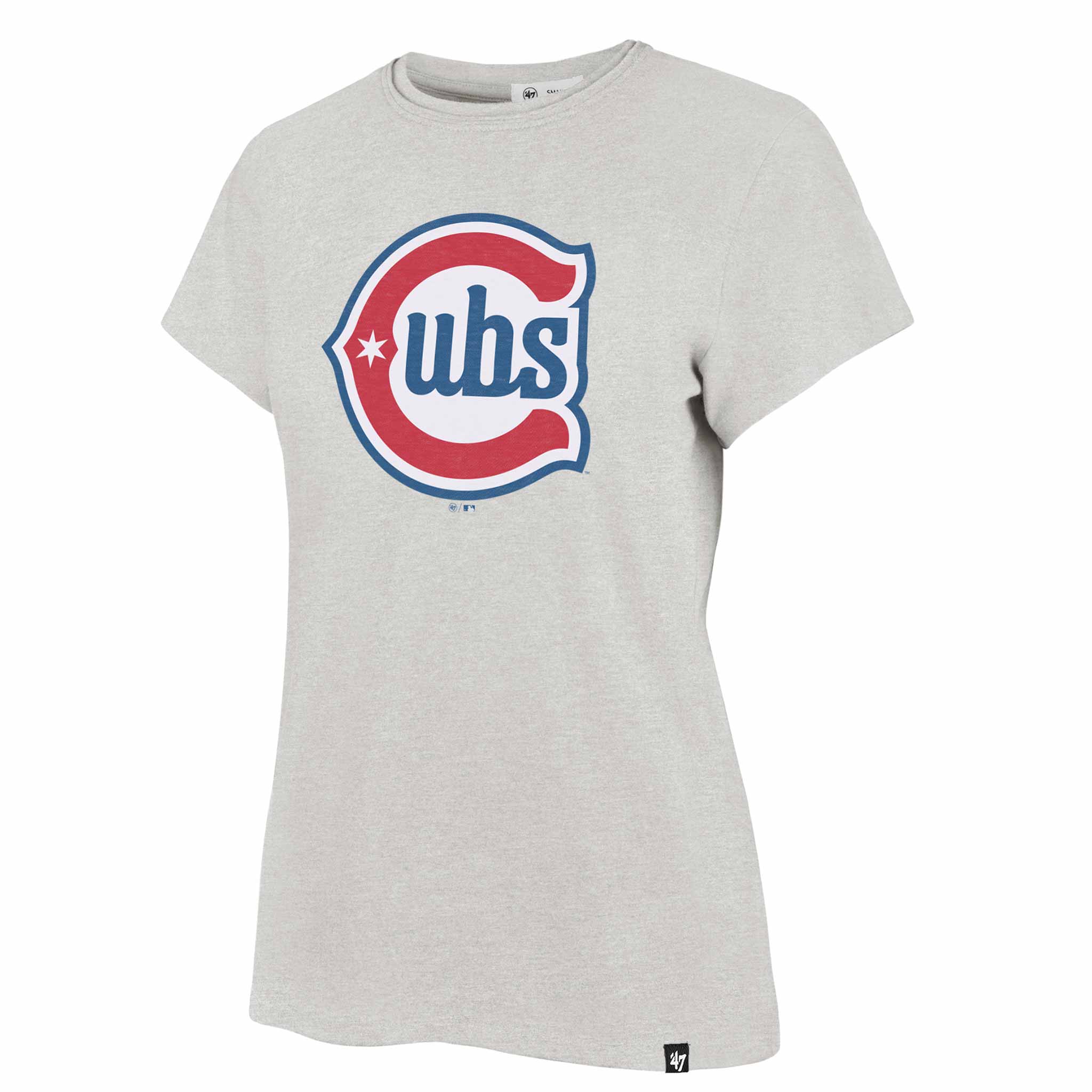 Chicago Cubs 47 Brand Women's Blues Alternate 2 Logo Grey Franklin T Shirt、mySite、vikingsvslions