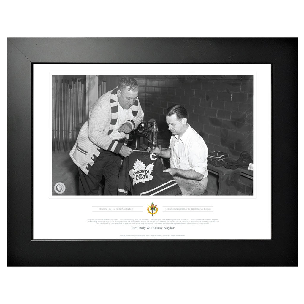 Toronto Maple Leafs Memorabilia - Toronto Captaincy Ted Kennedy Black & White Frame - 12 x 16