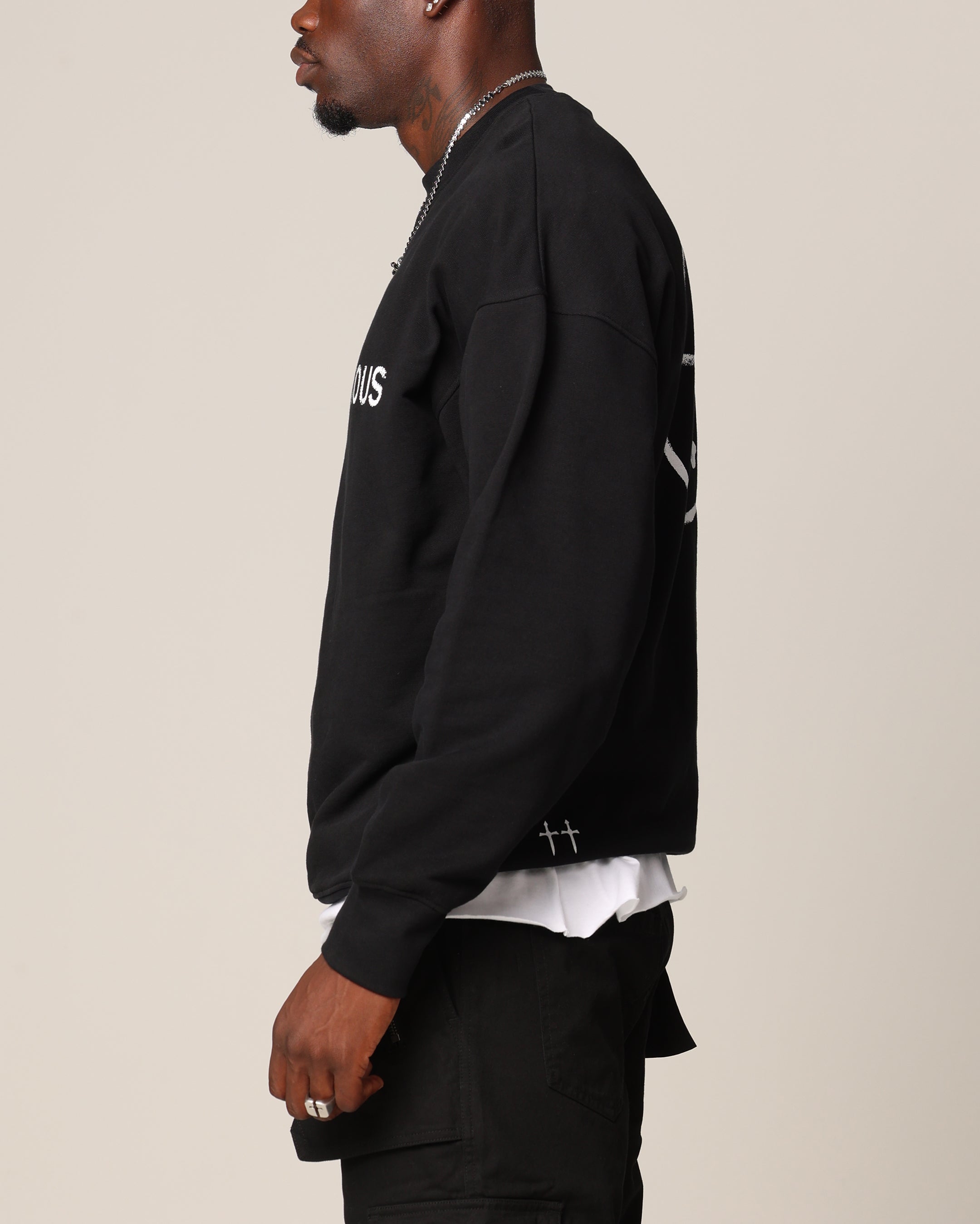 Saint Morta Post Humanous Crewneck Black、mySite、zt4zffjzw