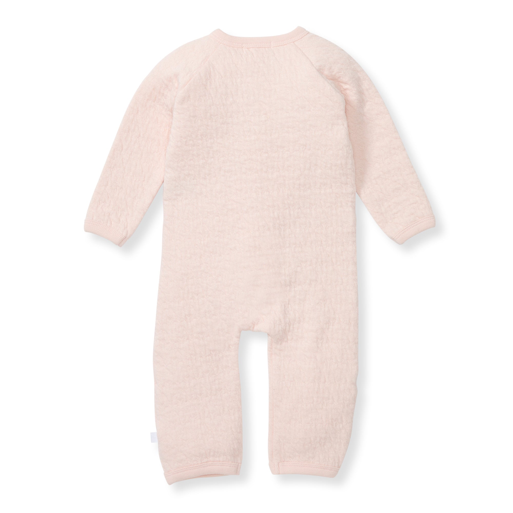 Organic Cotton Quilted Bee Wrap-Front Baby Jumpsuit - Ranunculus、mySite、g9winljtr