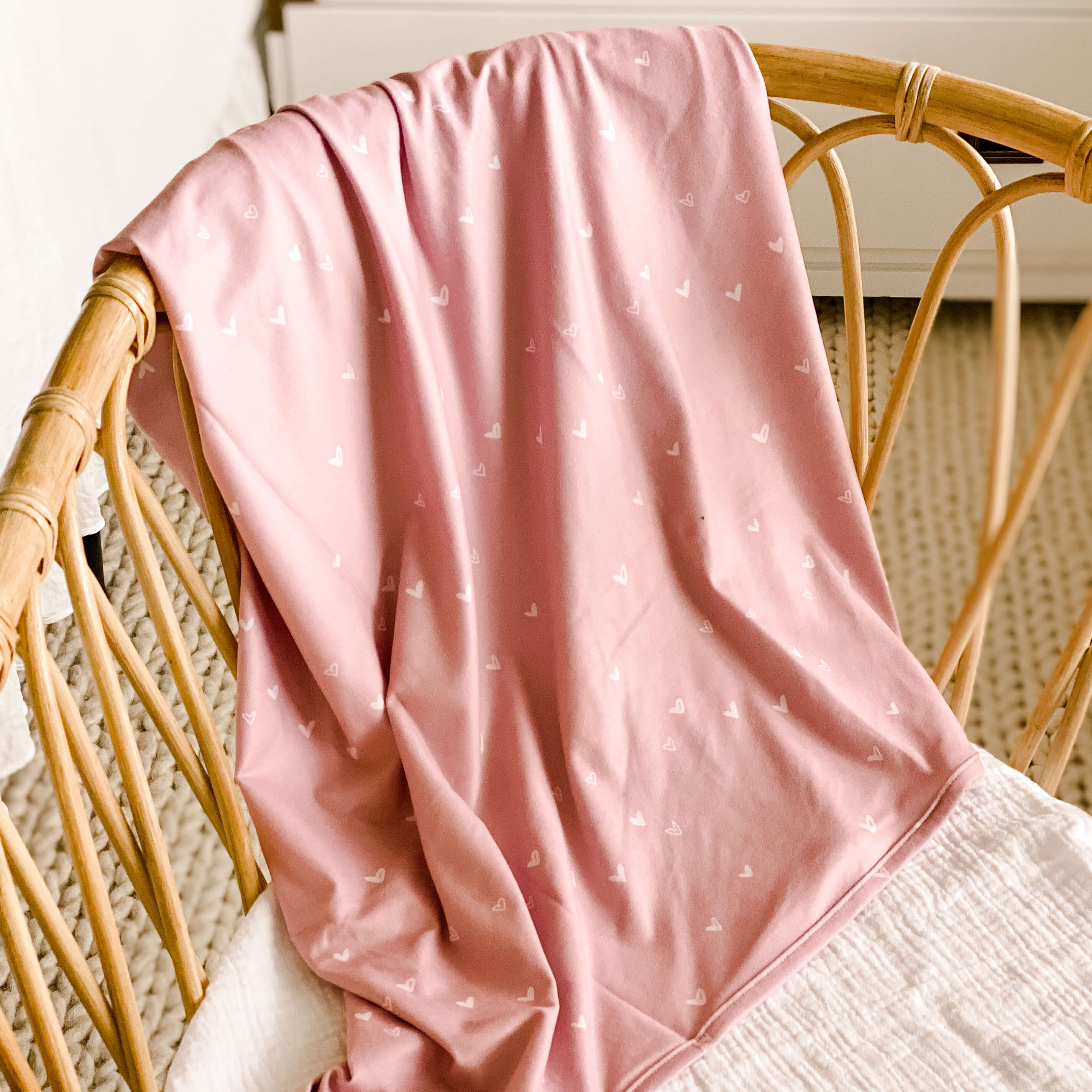  Tiny Hearts in Dusty Pink Oversized Swaddle Blanket、mySite、layawaytickets