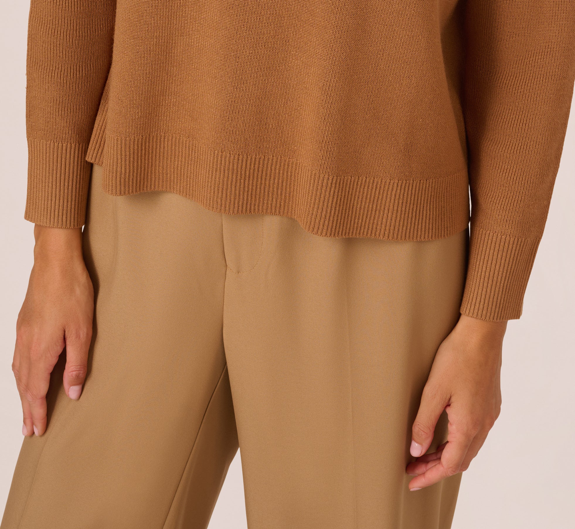 Drop Shoulder Boat Neck Color Blocked Sweater In Bluemoon Htdkoatmealblockmulti、mySite、solidvoid