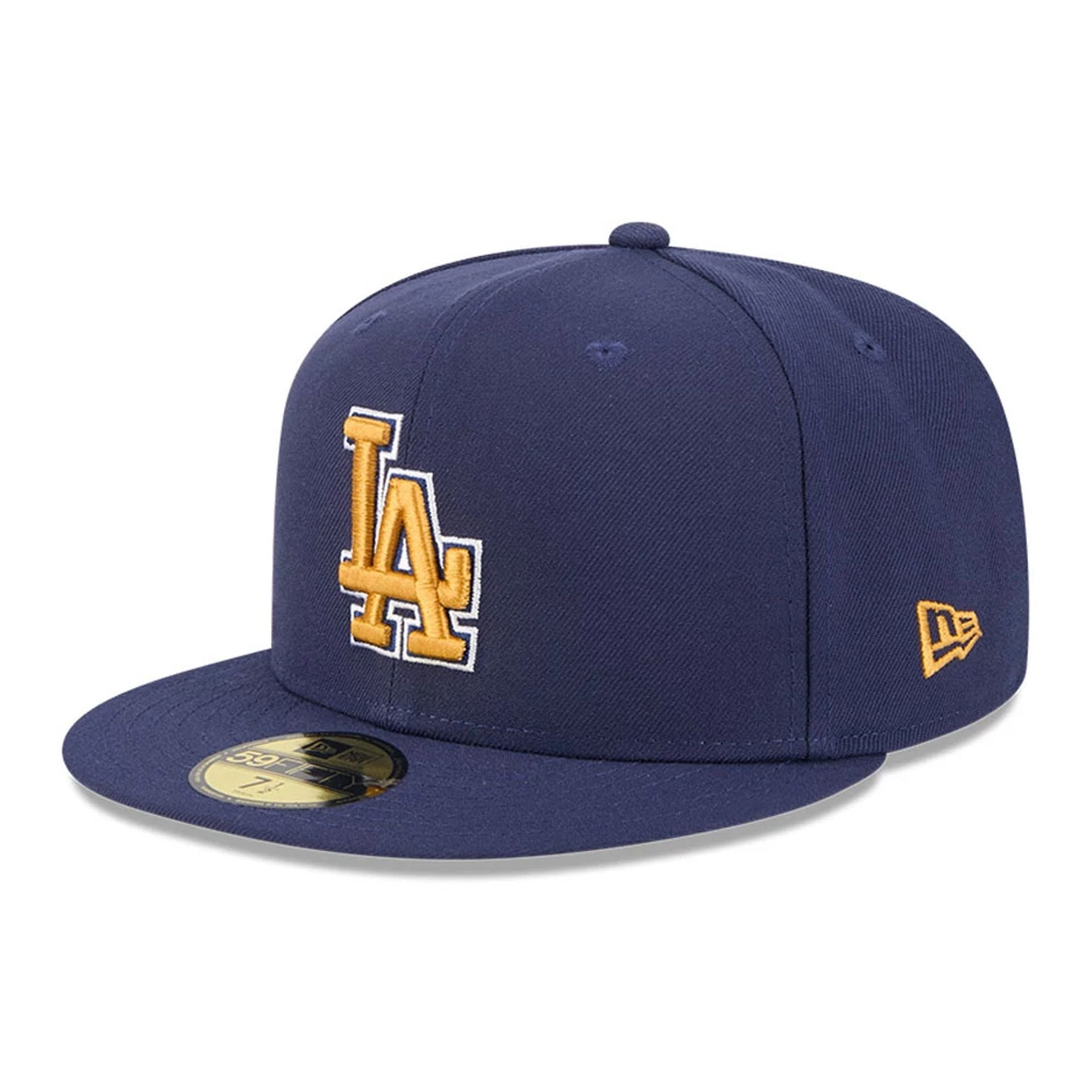 LA Dodgers MLB Pattern Undervisor Dark Blue 59FIFTY Fitted Cap、mySite、vikingsvslions