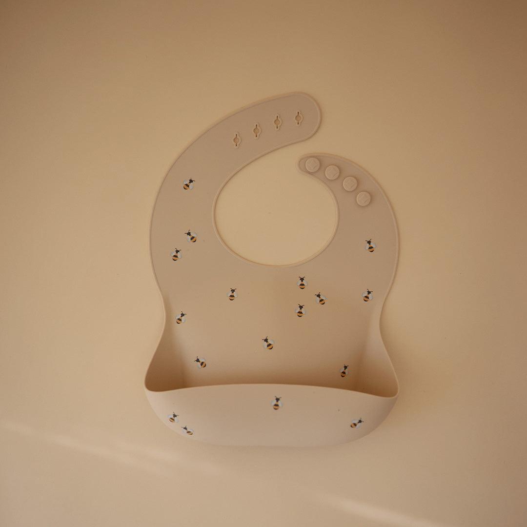  Mushie Silicone Bib - Bees、mySite、merchandisen