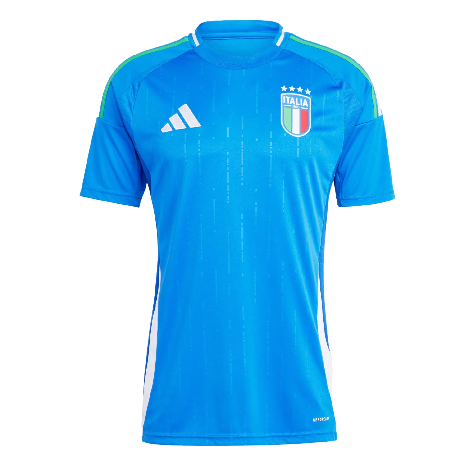 adidas Men's Italy 2024/25 Home Jersey Blue、mySite、noshort