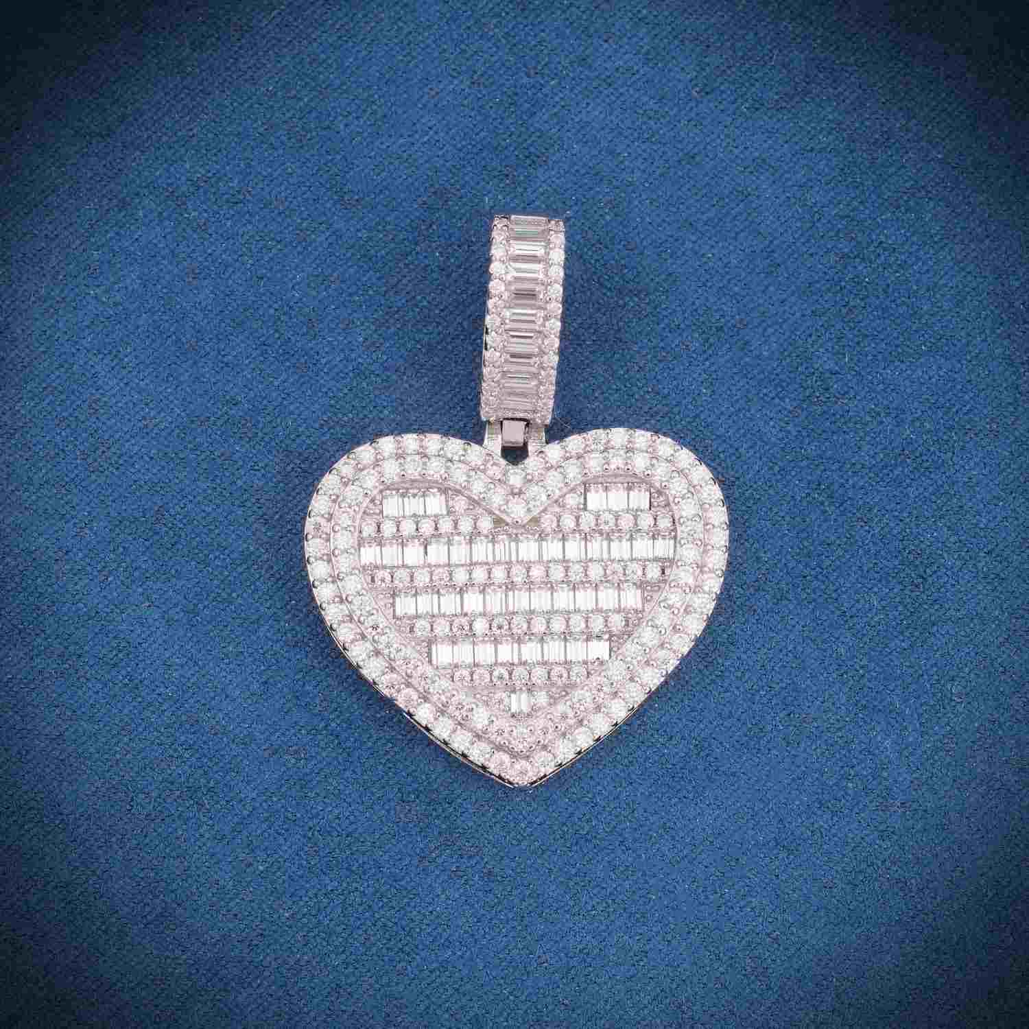 Moissanite Heart Pendant 14k Gold、mySite、hinf8tx79