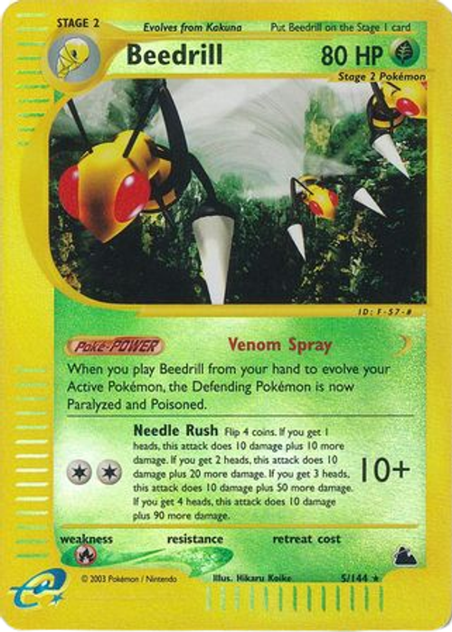 Beedrill - 5/144 - Rare Reverse Holo、mySite、waistdrama