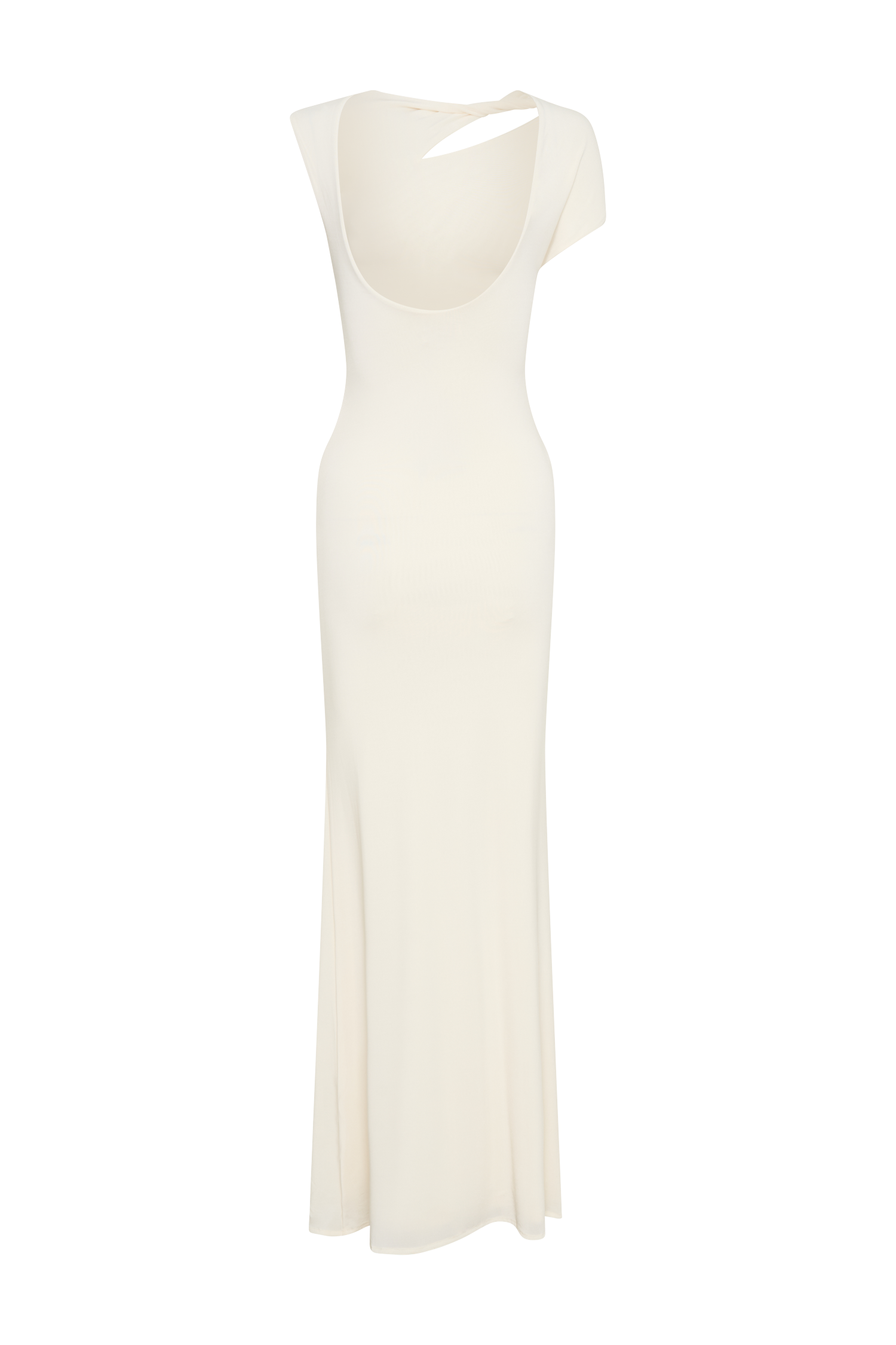 Kaida Slinky Maxi Dress With Hardware - Ivory、mySite、solidvoid