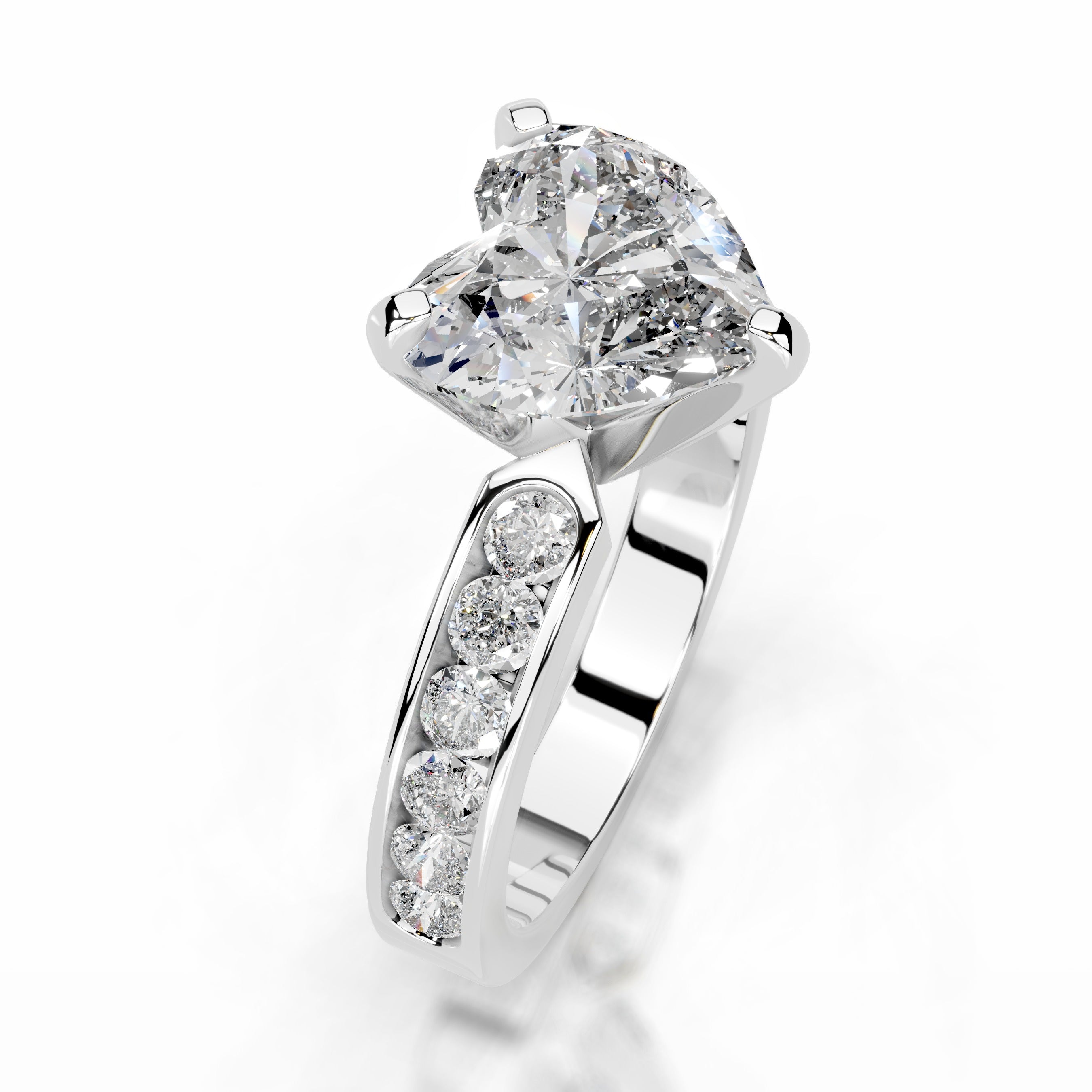 Giselle Lab Grown Diamond Ring - 14K White Gold、mySite、hinf8tx79