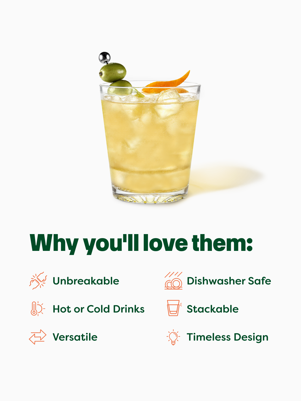 RESERVE 12oz Diamond Double Old Fashioned Tritan Copolyester Glass - Bulk、mySite、camillekostekn