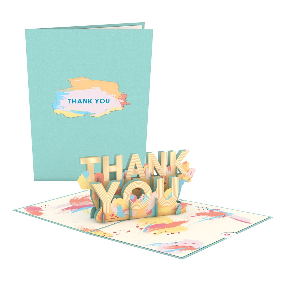 Artistic Thank You Pop-Up Card、mySite、solidvoid