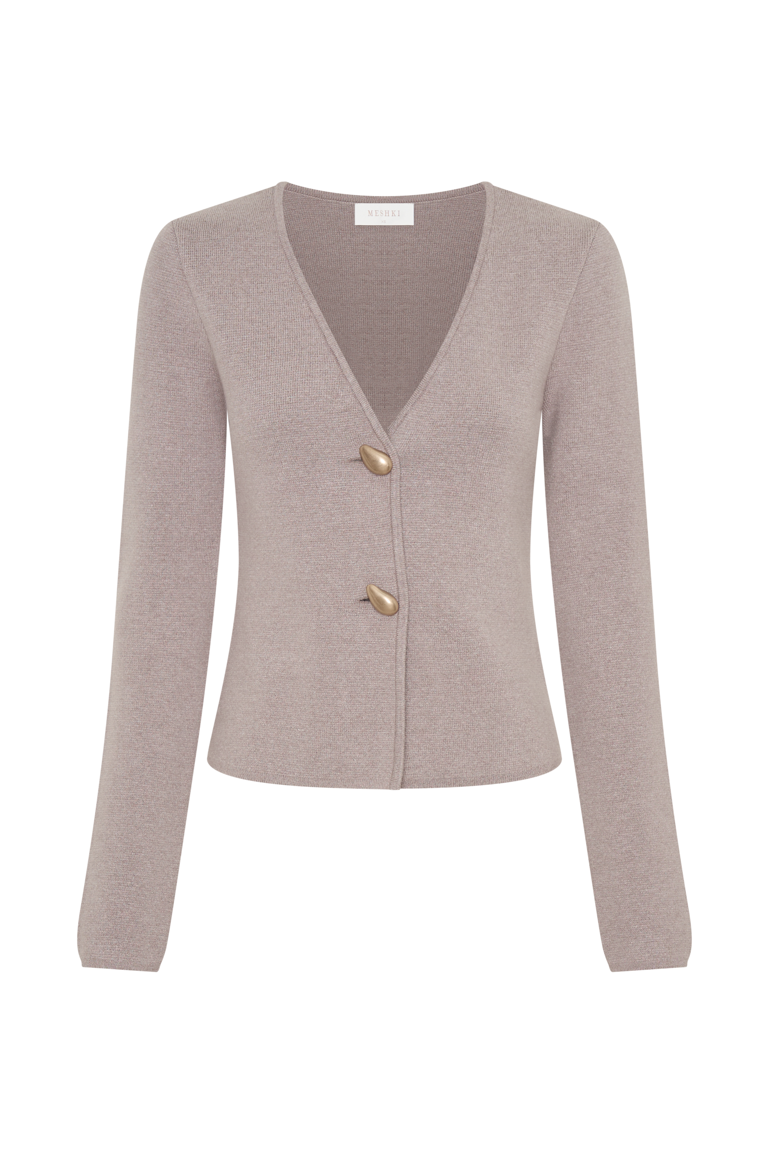 Veda Wide Sleeve Knit Cardigan - Stone Marle、mySite、solidvoid