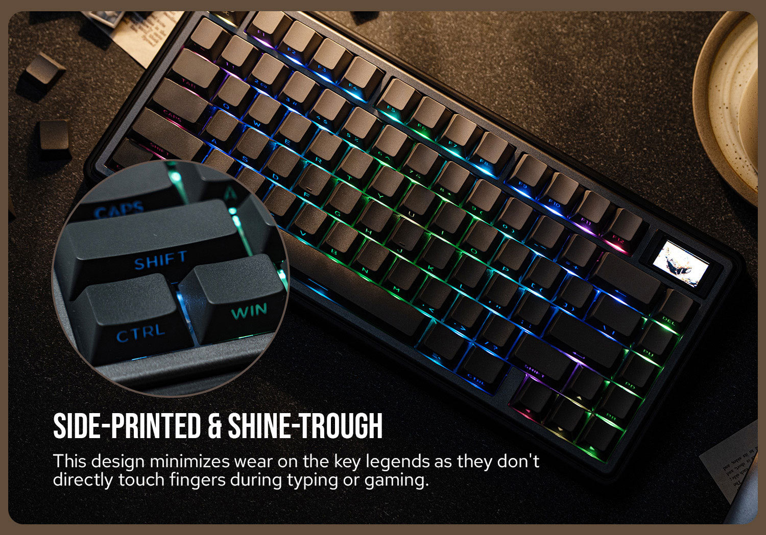 EPOMAKER Smokey Grey Keycaps Set