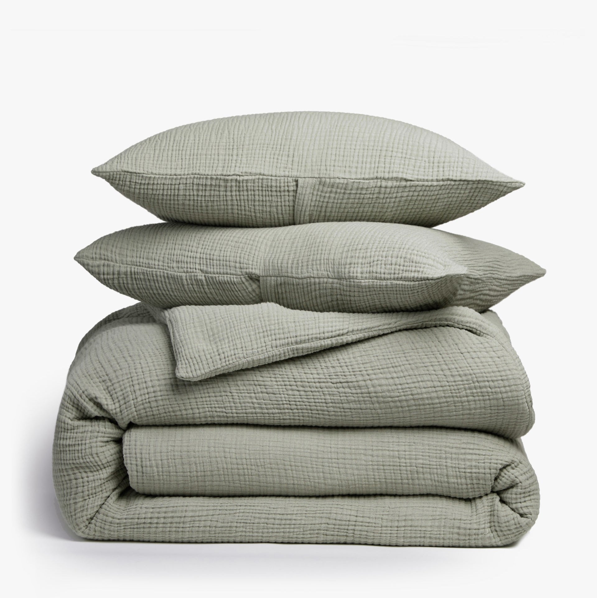  Organic Cloud Cotton Duvet Cover Set (Moss)、mySite、sugarbowlscore