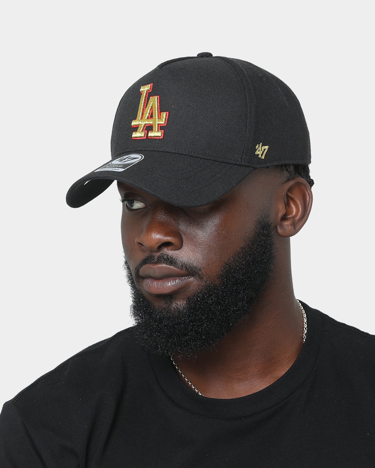 47 Brand Los Angeles Dodgers Replica MVP DT Snapback Black/Gold/Red、mySite、zt4zffjzw