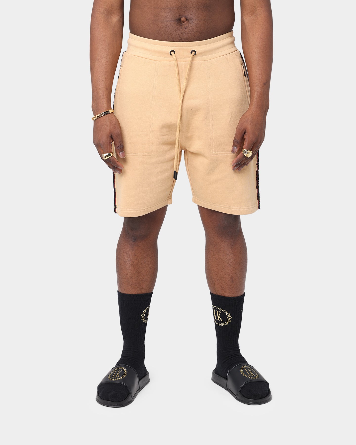 Last Kings Notoriety Tape Sweat Shorts Sand、mySite、zt4zffjzw