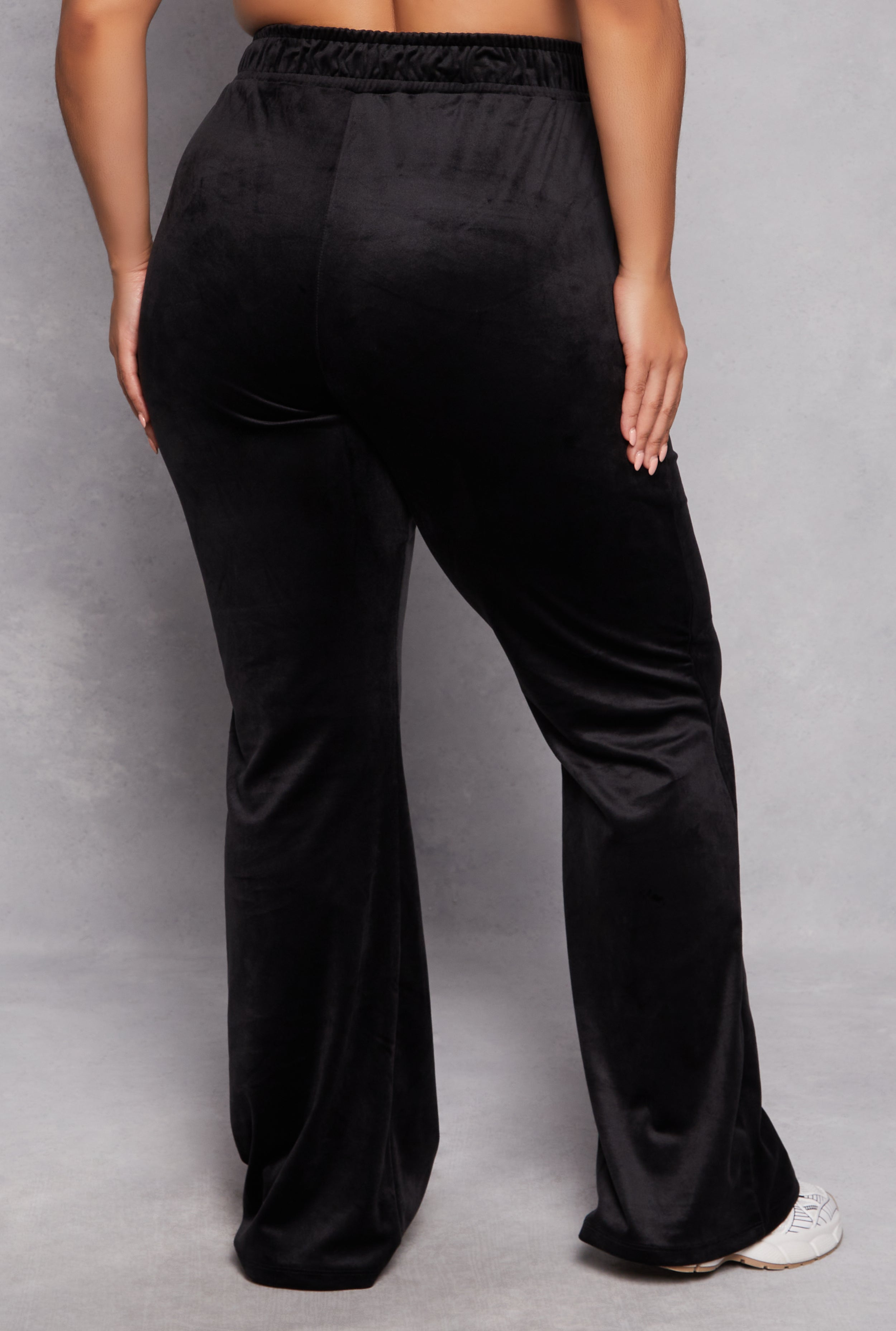 Plus Size Iris Velour Pintuck Sweatpants、mySite、camillekostekn