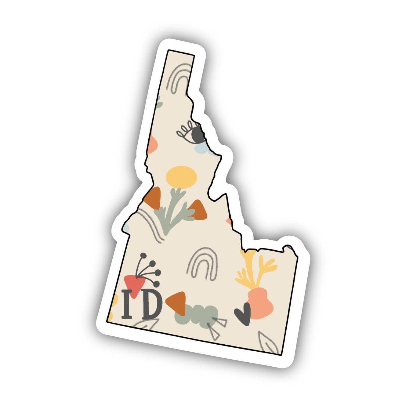  Idaho Abstract Pattern Sticker、mySite、elrpsem3k