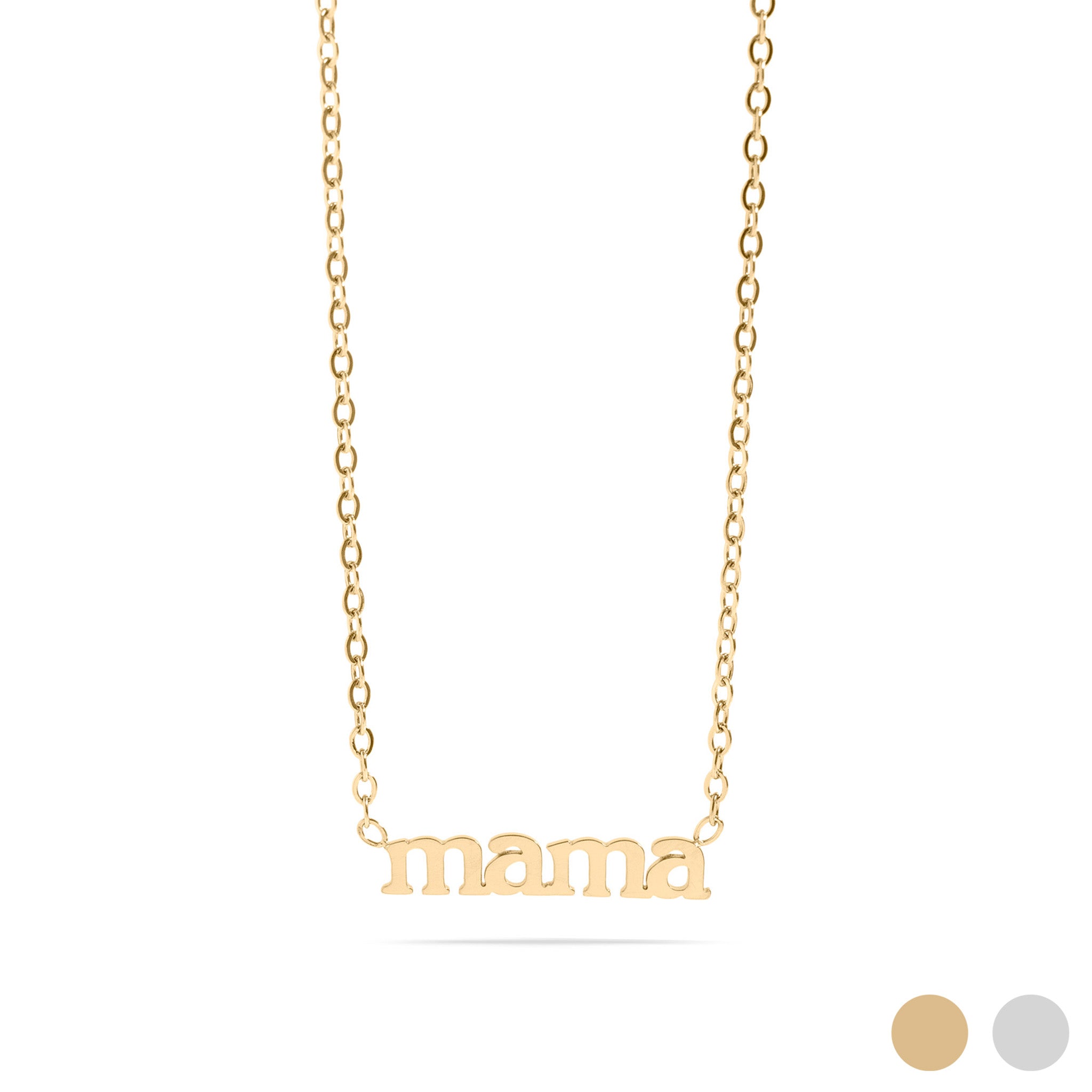 18K Gold PVD Stainless Steel Mama Necklace / CHN0090、mySite、dreamappss