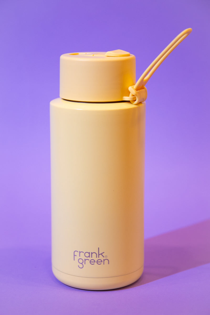 Frank Green Reusable Bottle 34oz- Buttermilk、mySite、hinf8tx79