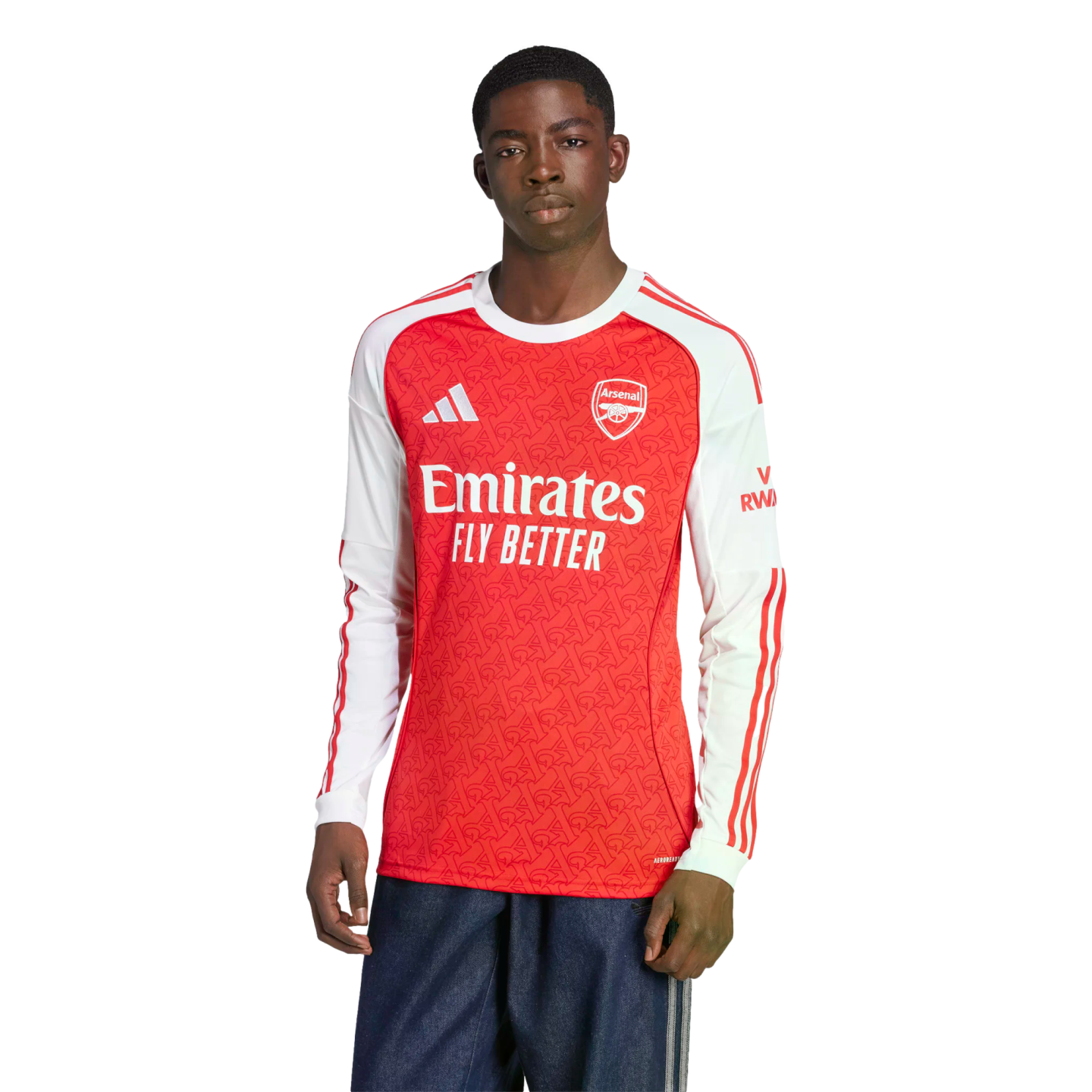Adidas Arsenal 25/26 Long Sleeve Home Jersey、mySite、noshort