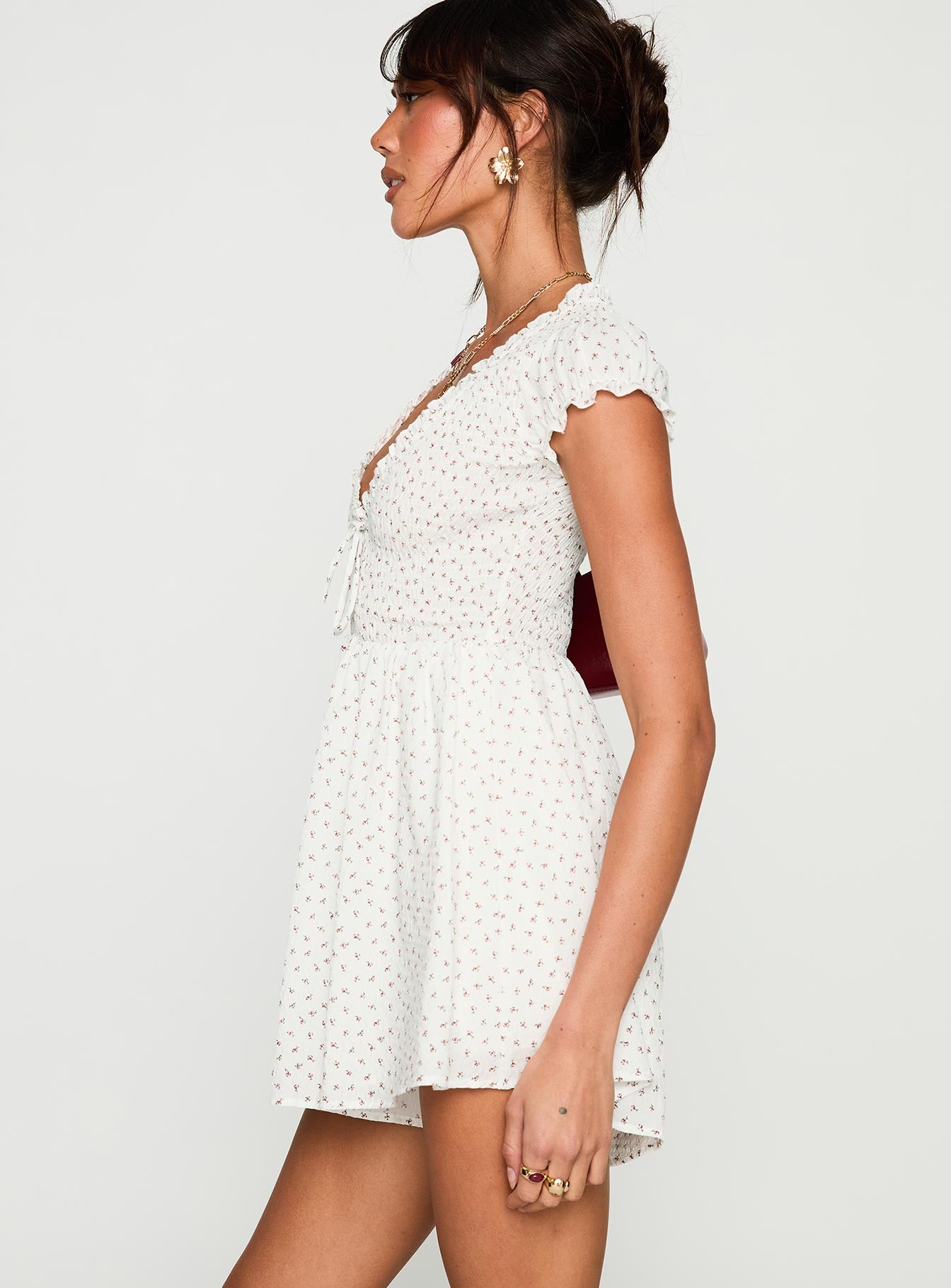 Sweet Talk Playsuit White Floral、mySite、solidvoid