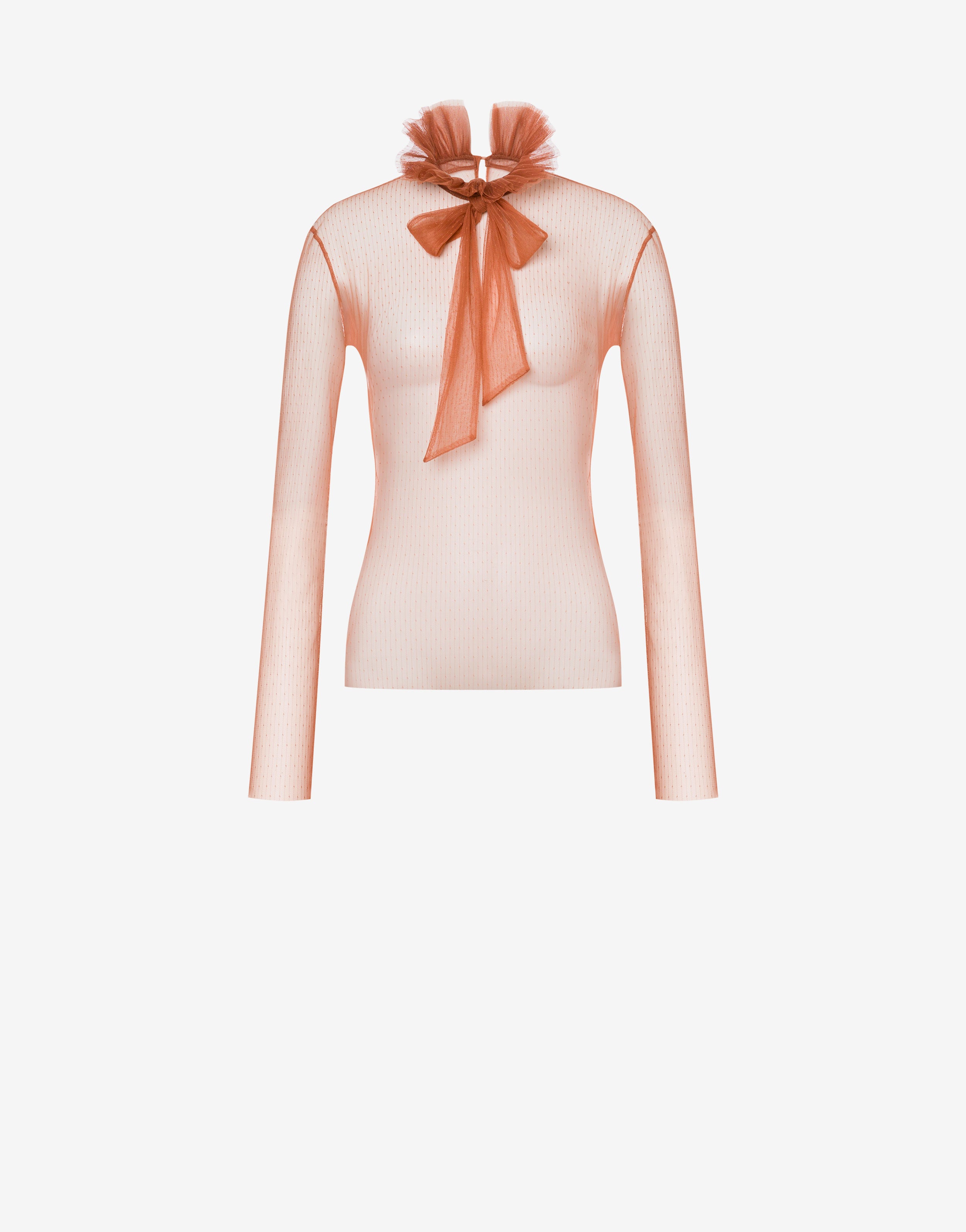 Blusa in tulle pois d'esprit、mySite、aoinhome