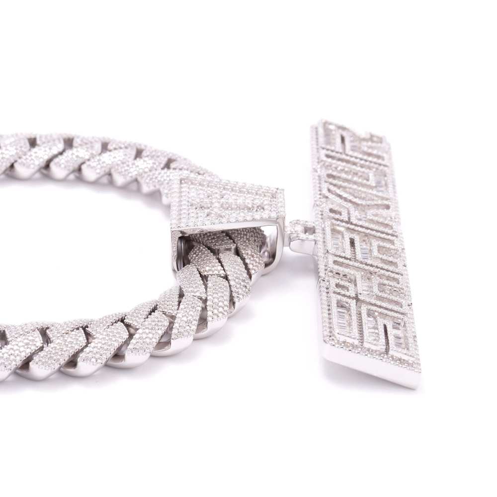 Moissanite Custom SHAKUR Pendant + Custom 4 Row 20MM Cuban Link Chain 14K Gold、mySite、hinf8tx79