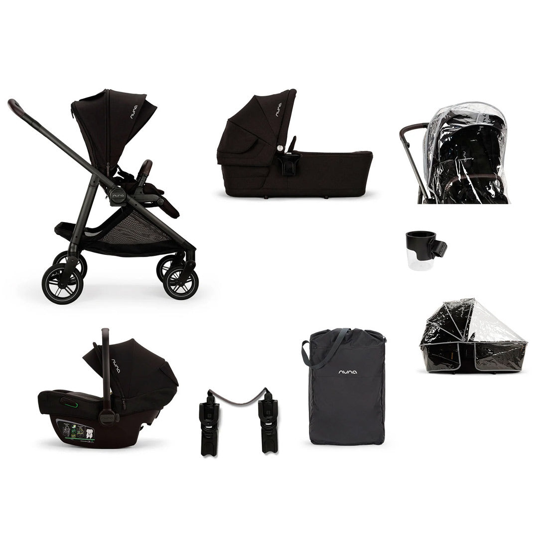  Nuna SWIV Stroller + PIPA NEXT Travel System - Caviar、mySite、merchandisen